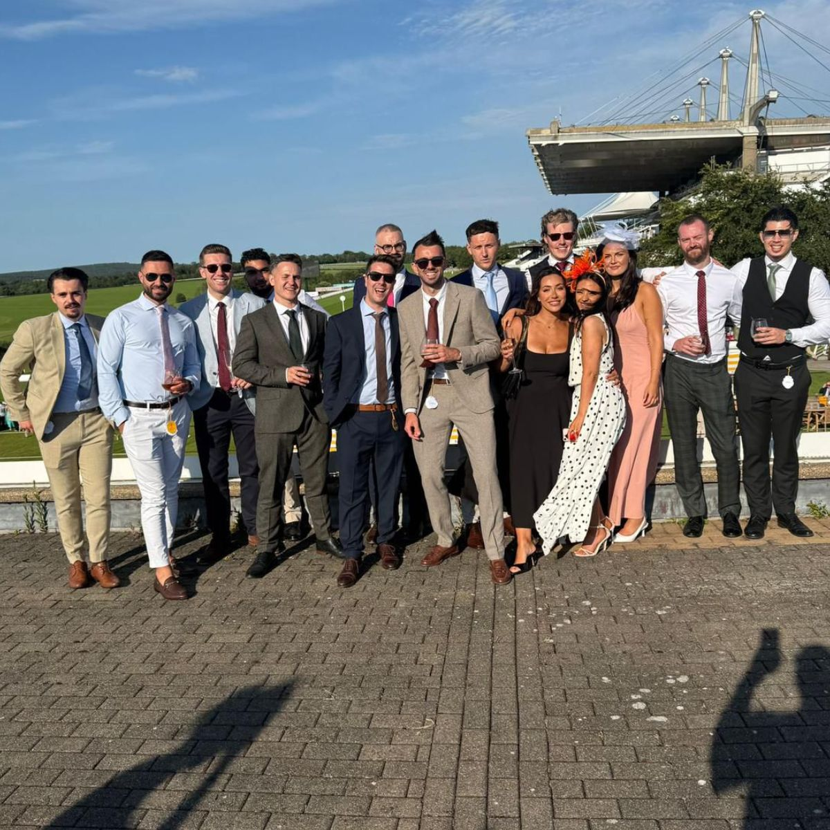 Race day — dressed up, together